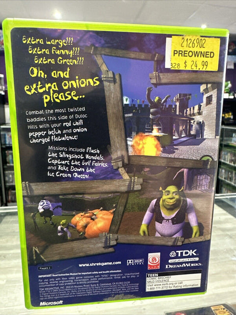 Shrek 2 (Microsoft Original OG Xbox, 2004) CIB Complete Tested!