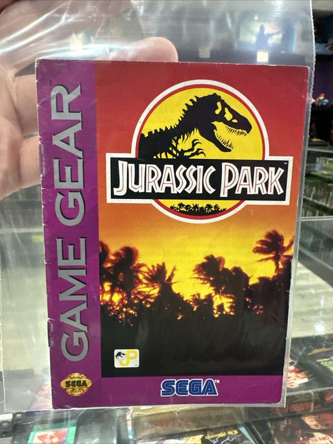 *Manual Only* Jurassic Park- Game Gear - Instruction Booklet