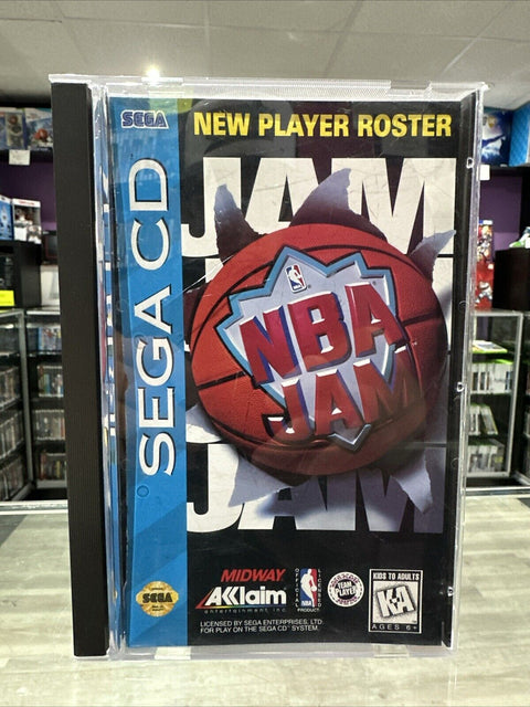 NBA Jam (Sega CD, 1993) No Manual - Tested!