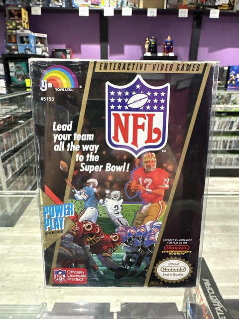 NFL Football In Box Nintendo NES Game 1988 Tested!