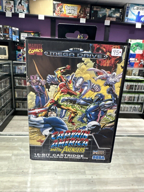 Captain America and the Avengers (Sega Mega Drive, Genesis) In Box - Tested!