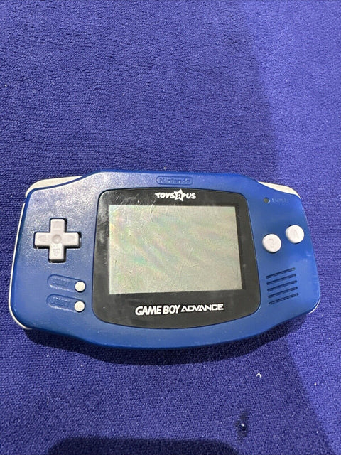 Nintendo Game Boy Advance Toys R Us Edition Blue GBA Complete New Battery Cover