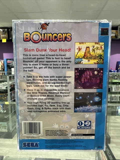 Bouncers (Sega CD, 1994) CIB Complete Tested!