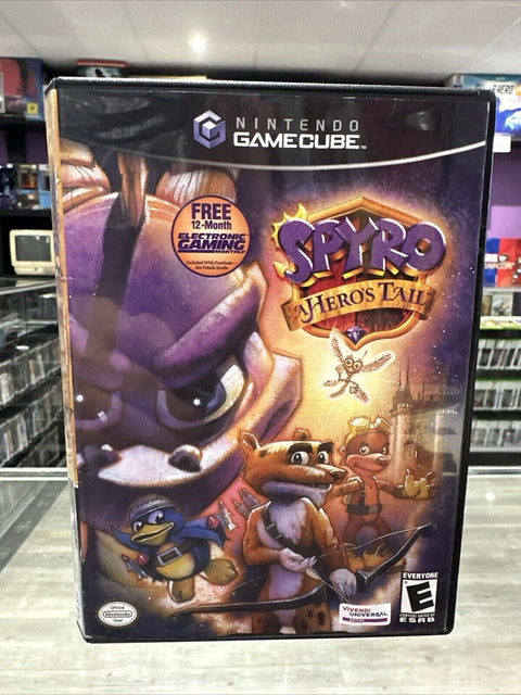 Spyro: A Hero's Tail (Nintendo GameCube, 2004) No Manual - Tested!