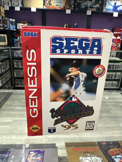 World Series Baseball '95 (Sega Genesis, 1995) Cardboard Box - Tested!