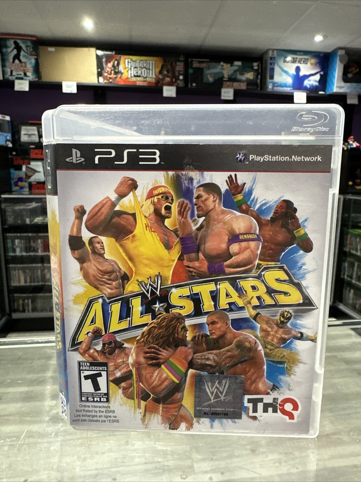 【タイトル誤植レア】CageyストリングスオールデイズV.3 Powerplay WWE All Stars (Sony PlayStation 3, 2011) PS3 Tested! *No manual