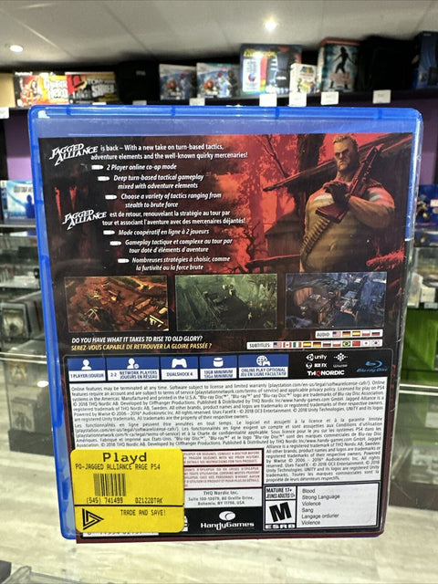 Jagged Allinace: Rage - Sony PlayStation 4 PS4 Tested!