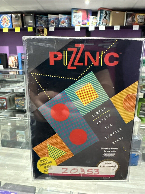 Puzznic (Nintendo Entertainment System, 1990) NES CIB Complete Tested!