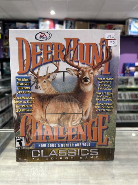 NEW! Deer Hunt Challenge (PC, 1999) Big Box Factory Sealed!