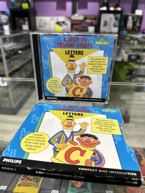 Visit to Sesame Street Letters (Philips CD-i, 1991) CDI CIB Complete w/ Sleeve