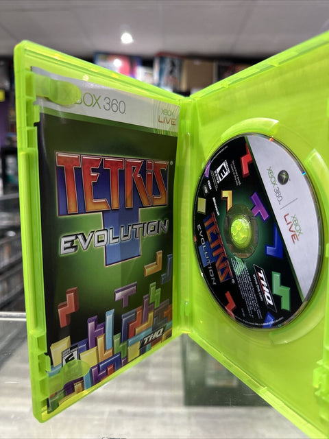 Tetris Evolution (Microsoft Xbox 360, 2007) CIB Complete Tested!