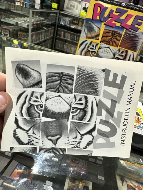 Puzzle (Nintendo Entertainment System, 1990) NES CIB Complete Tested!