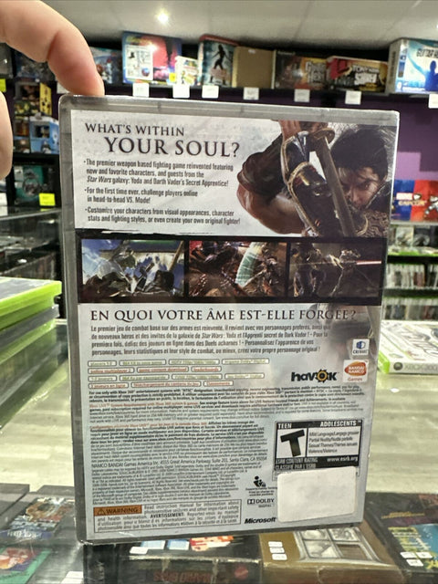 NEW! Soul Calibur IV (Microsoft Xbox 360, 2008) Factory Sealed! *ripped plastic*