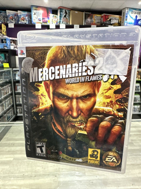 Mercenaries 2: World in Flames (Sony PlayStation 3, 2008) PS3 Tested!