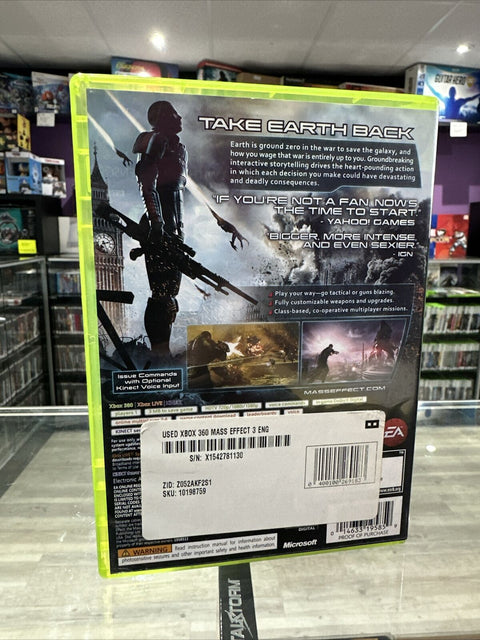 Mass Effect 3 (Microsoft Xbox 360, 2012) CIB Complete Tested!