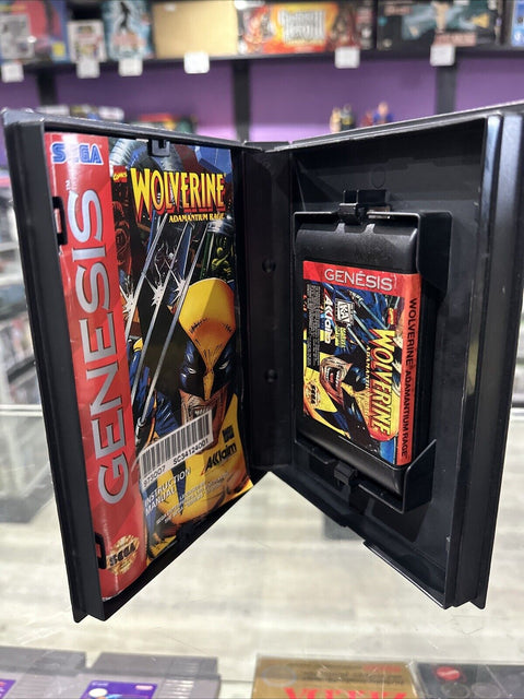 Wolverine: Adamantium Rage (Sega Genesis, 1994) CIB Complete Tested!