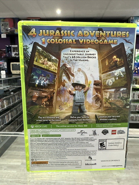LEGO Jurassic World (Microsoft Xbox 360, 2015) CIB Complete Tested!