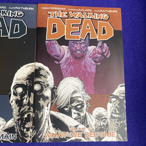 The Walking Dead Volume 9 + 10 Lot - Robert Kirkman Paperback Graphic Novels