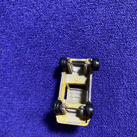 Tootsietoy Jeep CJ Yellow Pickup Safari Truck 2” Chicago USA 1969