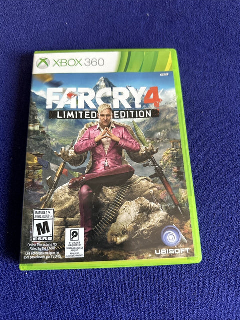 Far Cry 3 + 4 Microsoft Xbox 360 Lot - Tested And Working!