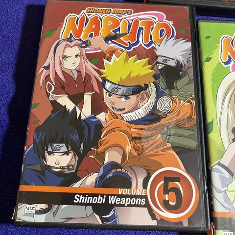Naruto DVD Lot - Volume 2 3 5 11 26 - Region 1 Anime Tested!