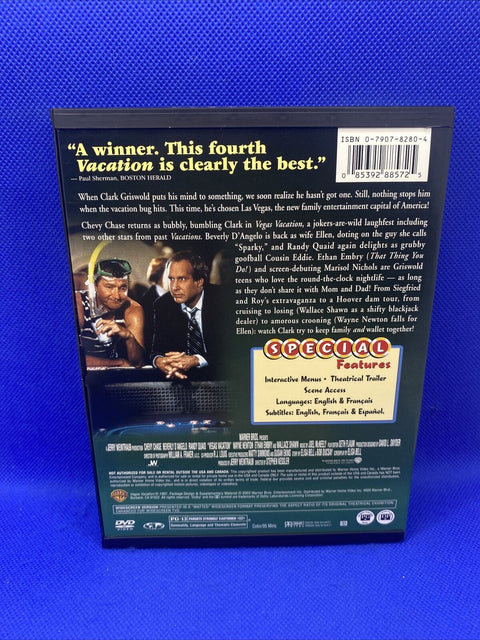 Lot Of 2 National Lampoons Vacation + Vegas DVDs - Chevy Chase - Tested!