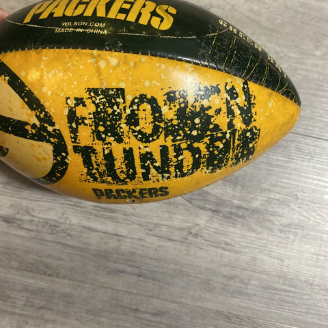 Vintage Wilson Green Bay Packers Football - Green + Yellow Gold “Frozen Tundra”