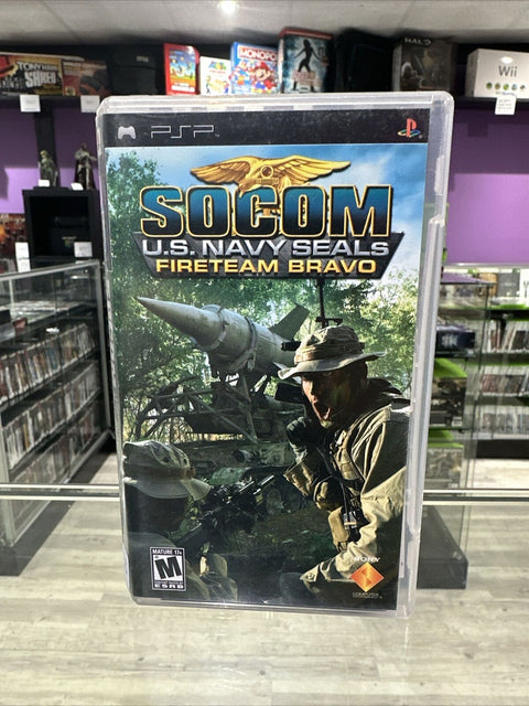 Socom US Navy Seals Fireteam Bravo (Sony PSP, 2005) CIB Complete Tested!