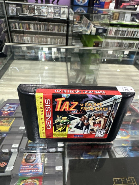 Taz in Escape From Mars (Sega Genesis, 1994) Authentic Cartridge Only Tested!
