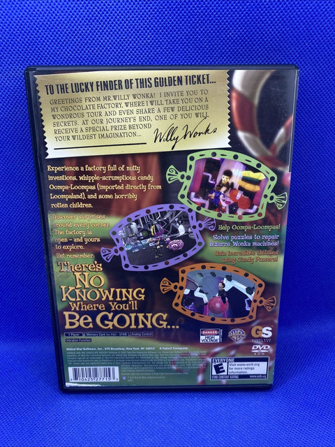 Charlie and the Chocolate Factory (Sony PlayStation 2, 2005) PS2 Tested!