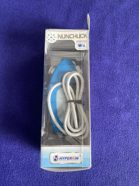 NEW! Hyperkin Blue (M05506-BU) Controllers/Nunchucks For Nintendo Wii / Wii U