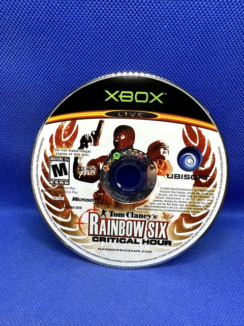 Tom Clancy's Rainbow Six Critical Hour (Microsoft Original Xbox) Complete Tested