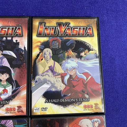 Lot Of 5 Inuyasha DVD’s - The Movie 1 2 4 Vol 21 35 36 - Region 1 Anime