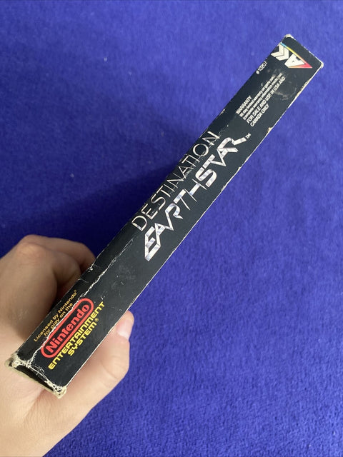 Destination Earthstar (Nintendo NES, 1990) In Box, No Manual - Tested!