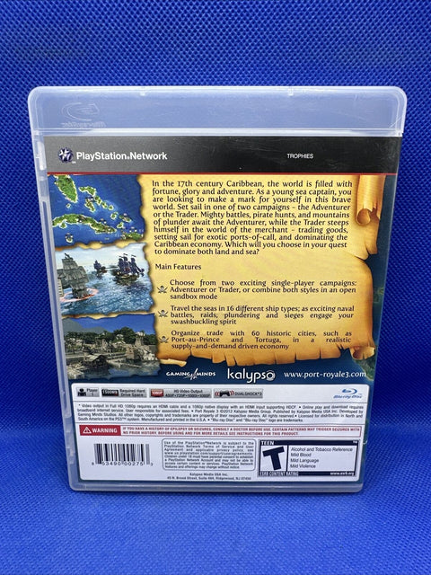 Port Royale 3 Pirates and Merchants (PlayStation 3 PS3) CIB Complete - Tested!