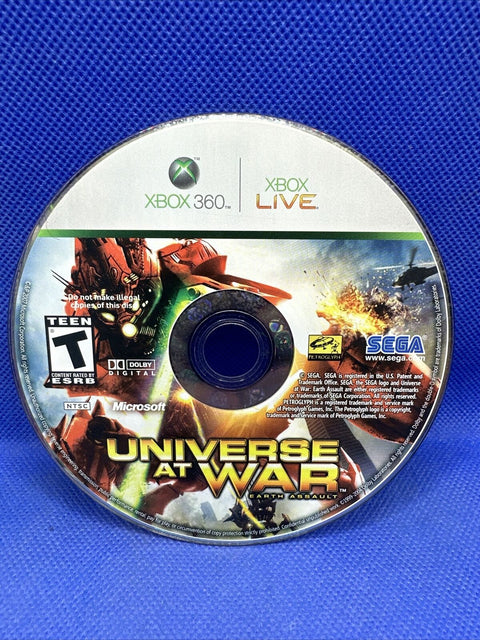 Universe at War: Earth Assault (Microsoft Xbox 360, 2008) - Complete CIB Tested