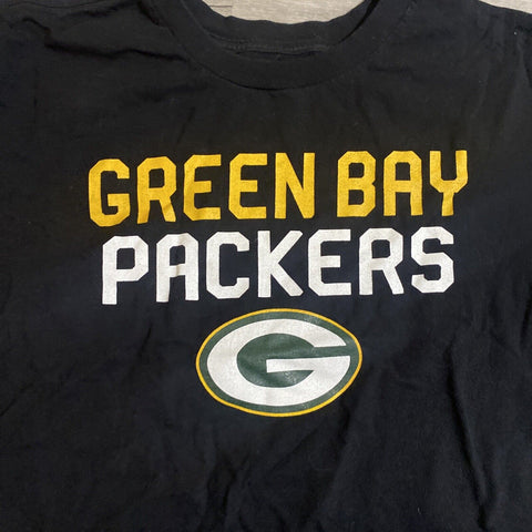 Green Bay Packers Men’s T-Shirt - Size Large Reebok - Black