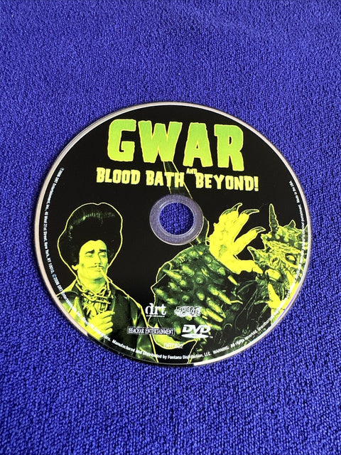 GWAR - Blood Bath and Beyond (DVD, 2006) Tested!