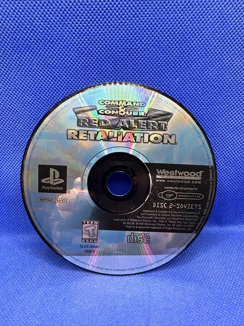 Command & Conquer: Red Alert Retaliation (Sony PlayStation 1) PS1 Disc 2 Only!