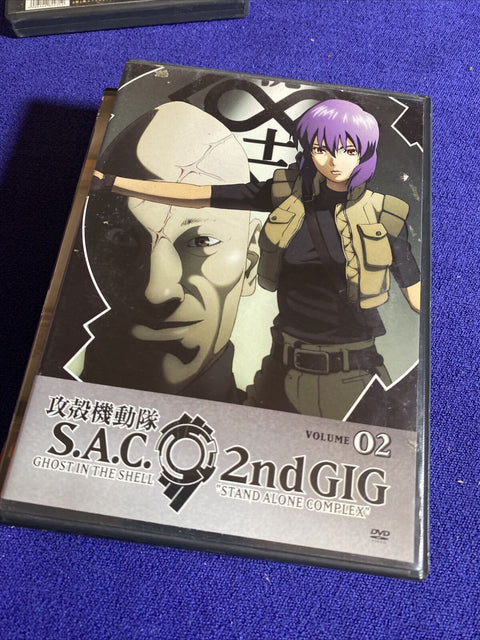 Ghost in the Shell Stand Alone Complex SAC DVD Lot - Region 1 Anime 4 DVD’s