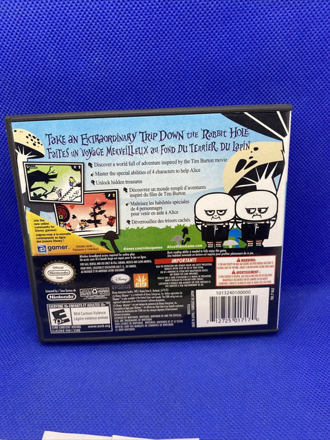 Disney Alice in Wonderland (Nintendo DS, 2010) Tim Burton CIB Complete - Tested!