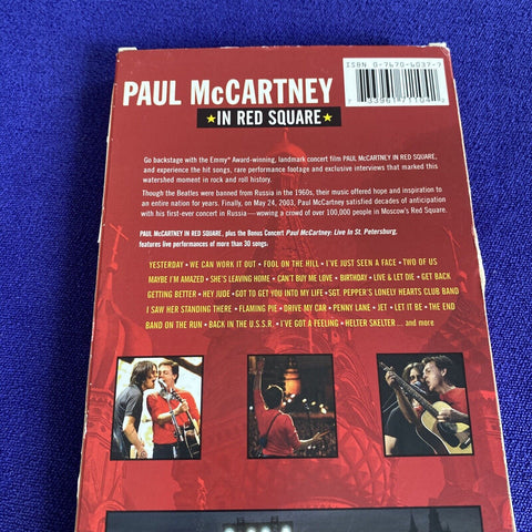 Paul McCartney In Red Square (DVD, 2005) Long Big Box - Tested!