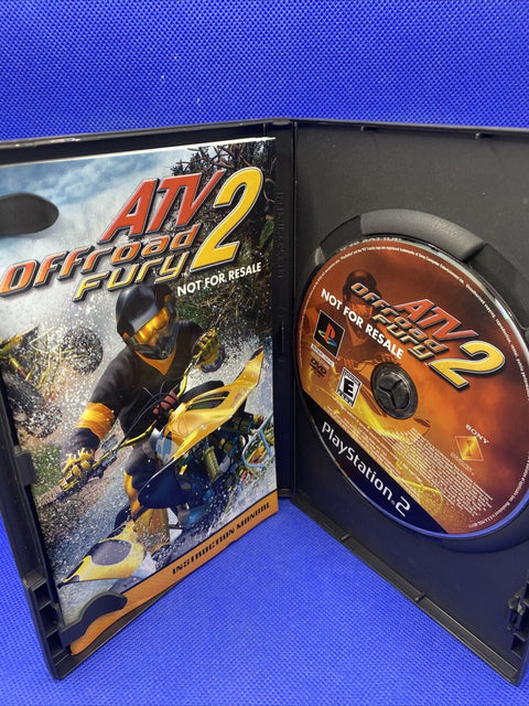 ATV Offroad Fury 1 + 2 Lot Black Label (PlayStation 2) PS2 CIB Complete Tested