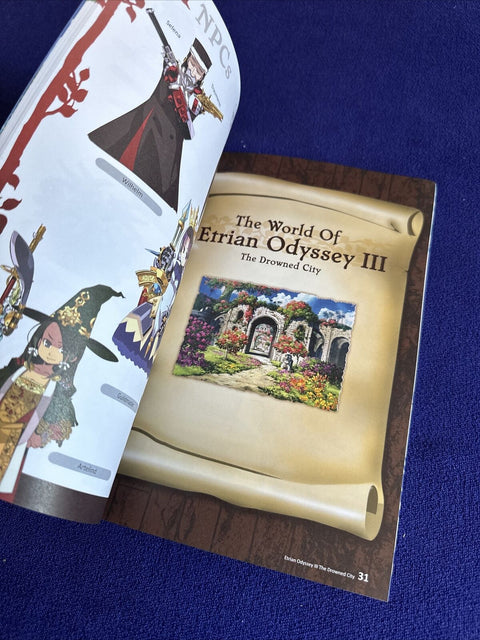 Etrian Odyssey Forests Of Eternity Pre Order Bonus Artbook Drowned City DS Clean