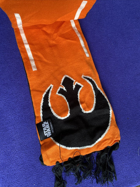 NEW! Star Wars Rebel Imperial Force Logo Jacquard Scarf - NWT