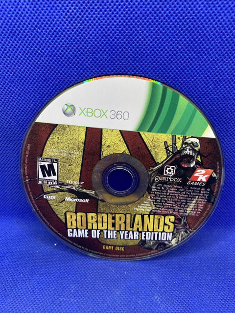 Borderlands Game of the Year Edition (Xbox 360, 2010) 2-Disc w/ Poster Complete