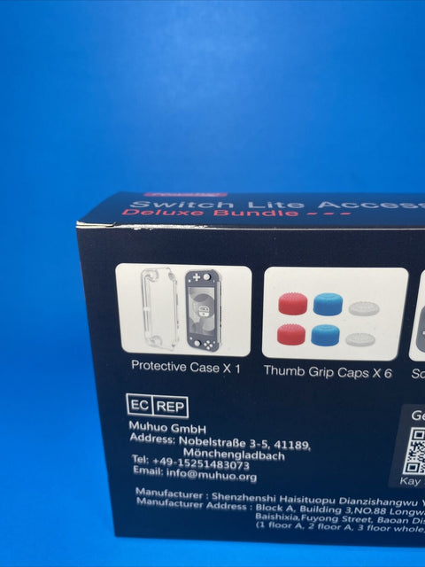 NEW! Switch Lite Accessory Bundle - Protective + Carrying Case, Screen Protector