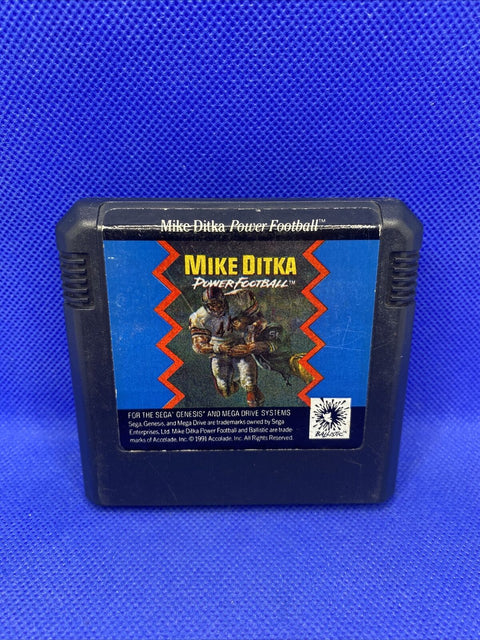 Mike Ditka's Power Football (Sega Genesis, 1991) Authentic Cartridge - Tested!
