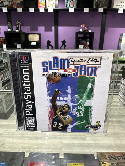 Slam 'N Jam '96: Signature Edition (PlayStation 1, 1996) PS1 CIB Complete Tested