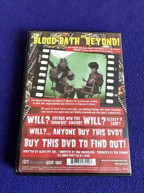 GWAR - Blood Bath and Beyond (DVD, 2006) Tested!